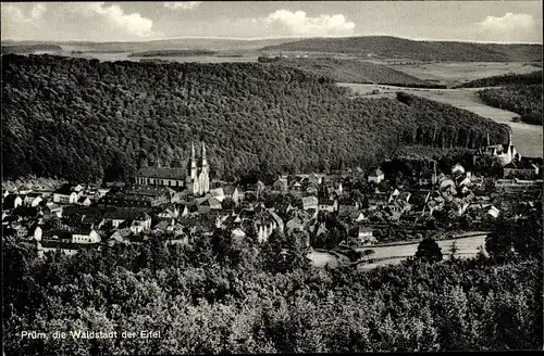Ak Prüm in der Eifel, Gesamtansicht