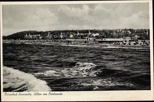 Ak Ostseebad Zinnowitz auf Usedom, Villen am Oststrand