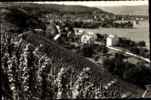 Ak Kenn Trier an der Mosel, Gasthof - Pension "Waldfrieden", Blick auf den Ort