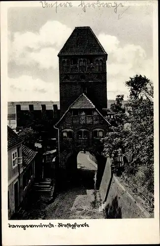 Ak Tangermünde an der Elbe, Roßpforte