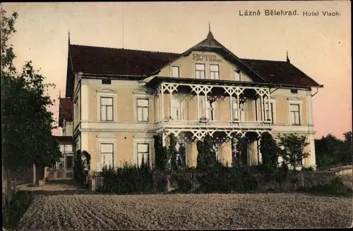 Ak Lázně Bělohrad Bad Bielohrad Neudorf Region Königgrätz, Hotel Vlach