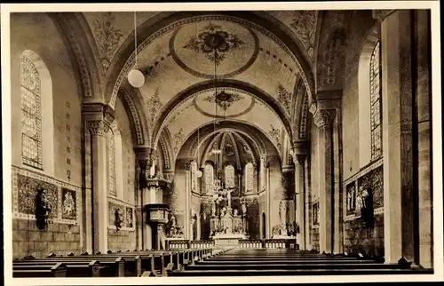 Ak Wertheim am Main, Kath. Stadtpfarrkirche, Blick zur Kanzel