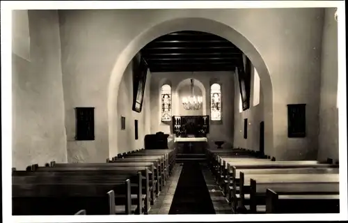 Ak Warder Rohlstorf bei Bad Segeberg, Kircheninneres