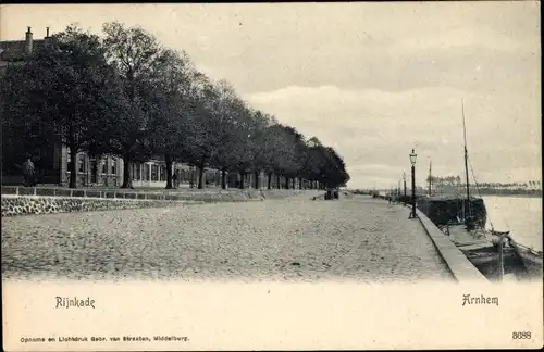 Ak Arnhem Gelderland Niederlande, Rijnkade