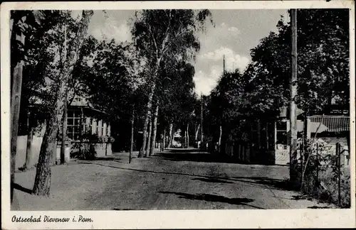 Ak Dziwnów Dievenow in Pommern, Straßenpartie