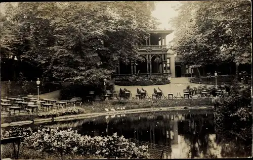 Ak Leeuwarden Friesland Niederlande, Prinsentuin, Teich