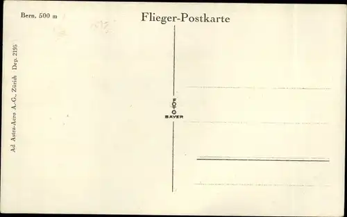 Ak Bern Stadt Schweiz, Fliegeraufnahme