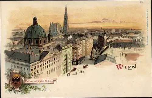 Litho Wien 1 Innere Altstadt, Panorama