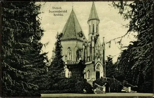 Ak Třeboň Wittingau Südböhmen, Svarzenberska hrobka