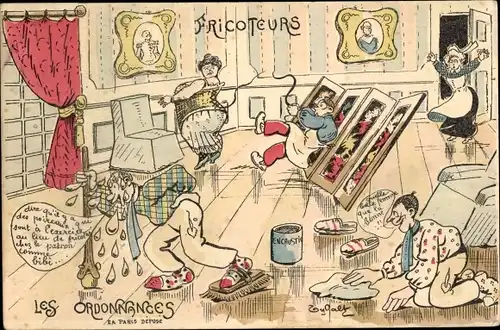 Künstler Ak Fricoteurs, les Ordonnances