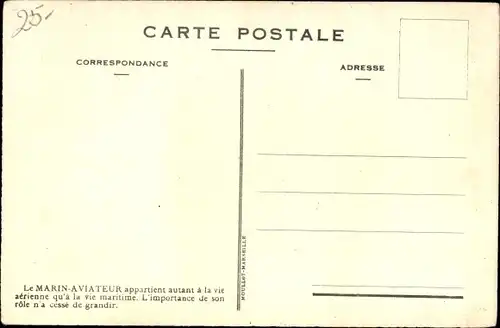 Künstler Ak Le Marin Aviateur appartient autant à la vie aérienne qu'a la vie maritime