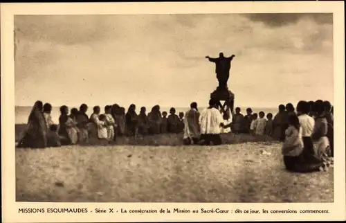 Ak Missions Esquimaudes, Consecration de la Mission au Sacre Coeur, Oblats de Marie Immaculee