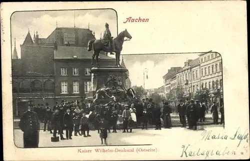 Ak Aachen in Nordrhein Westfalen, Kaiser Wilhelm Denkmal