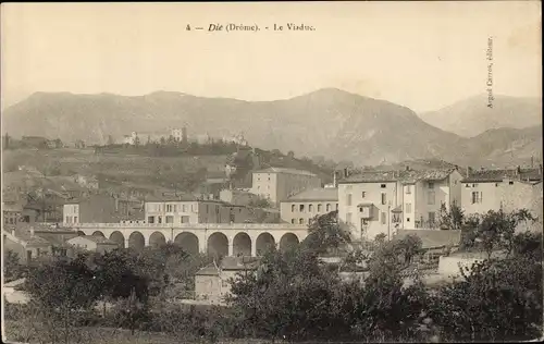 Ak Die Drôme, Le Viaduc