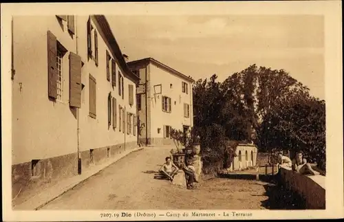 Ak Die Drôme, Camp du Martouret, La Terrasse