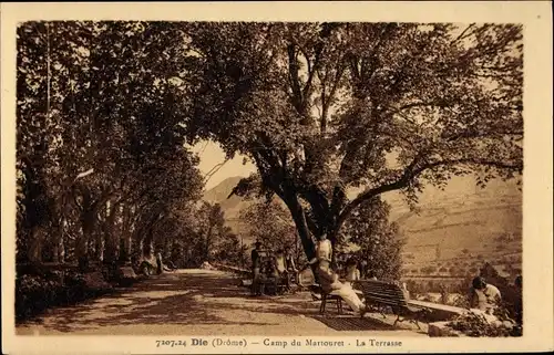 Ak Die Drôme, Camp du Martouret, La Terrasse
