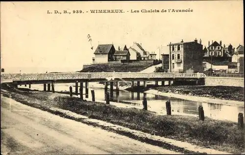 Ak Wimereux Pas de Calais, Les Chalets de l'Avancee