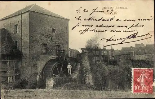 Ak Fruges Pas de Calais, Le Moulin