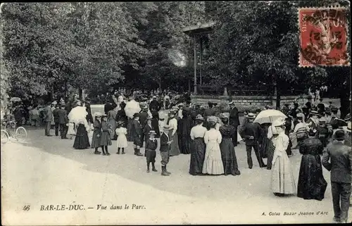 Ak Bar le Duc Meuse, Vue dans le Parc