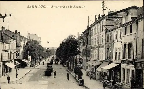 Ak Bar le Duc Meuse, Boulevard la Rochelle, Geschäfte