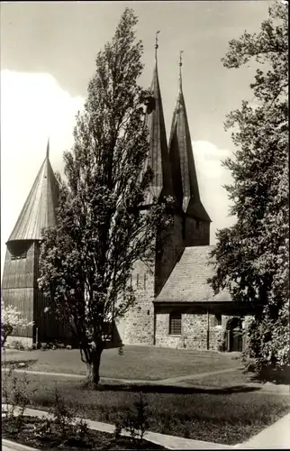 Ak Altenbruch Cuxhaven in Niedersachsen, Blick auf St. Nicolai Kirche