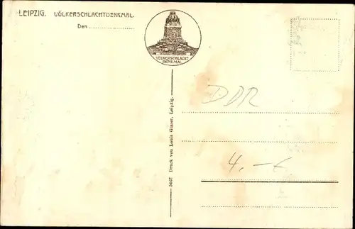 Ak Leipzig, Völkerschlachtdenkmal