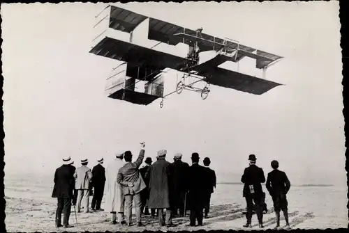 Ak Zivilflugzeug, Delagrance, sur Voisin, 17 Septembre 1903, Flugpioniere