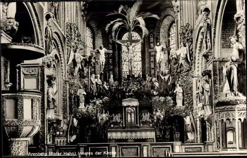 Ak Arenberg Koblenz am Rhein, Inneres der Kirche