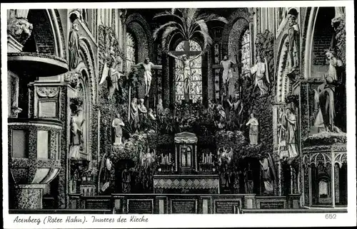 Ak Arenberg Koblenz am Rhein, Inneres der Kirche