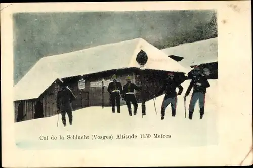 Ak Col de la Schlucht Vosges, Zoll