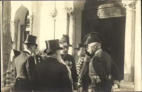 Foto Ak Französische Heerführer, Veteranen, Uniform, Orden