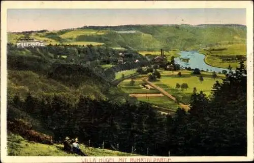 Ak Bredeney Essen im Ruhrgebiet, Villa Hügel, Ruhrtalpartie