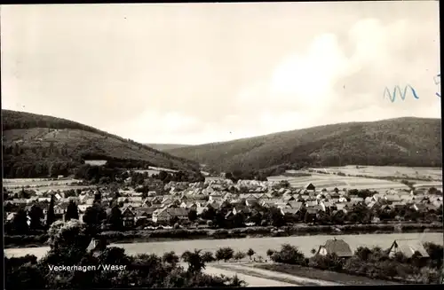 Ak Veckerhagen Reinhardshagen Weser, Panorama