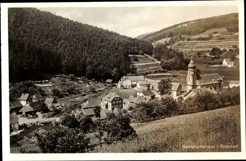 Ak Heimbuchenthal im Spessart, Panoramablick