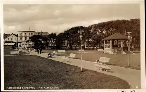 Ak Nordseebad Norderney Ostfriesland, Kurhausplatz