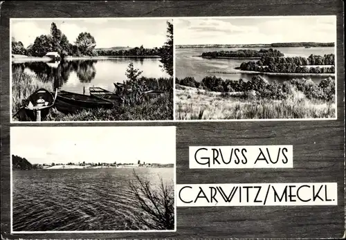 Ak Carwitz in Mecklenburg, Seeblick, Landschaft