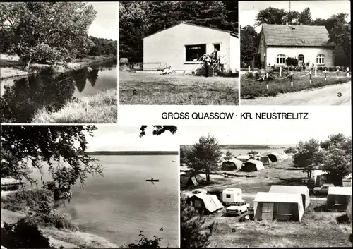 Ak Groß Quassow Userin in Mecklenburg, Campingplatz C 34 Kanulager, Woblitzsee, Konsum, Havel