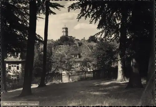 Foto Ak Neustrelitz in Mecklenburg, Tiergarten, Turm