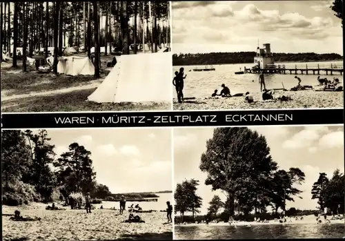 Ak Waren an der Müritz, Zeltplatz Ecktannen