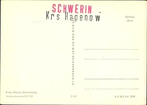 Ak Boizenburg an der Elbe, Klingbergstraße, Am Wallgraben, Rathaus, Wallbrücke