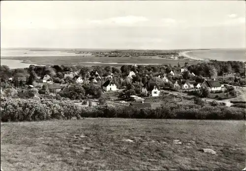 Ak Kloster Insel Hiddensee in der Ostsee, Panorama