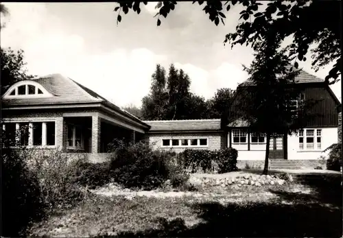 Ak Kloster Insel Hiddensee in der Ostsee, Gerhart-Hauptmann-Gedächtnisstätte