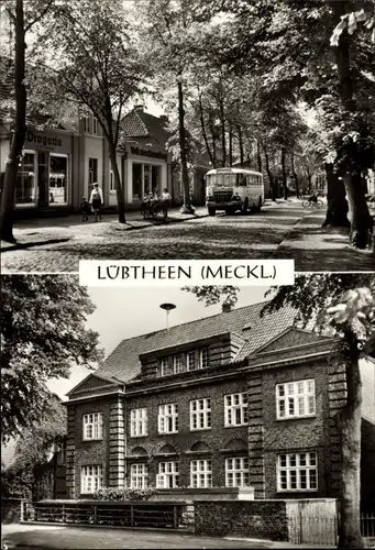 Ak Lübtheen in Mecklenburg, am Kirchenplatz, Rathaus