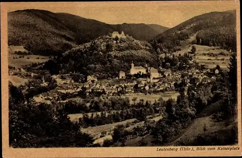 Ak Leutenberg in Thüringen, Blick vom Kaiserplatz