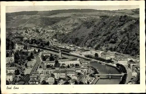 Ak Bad Ems a.d. Lahn, Gesamtansicht, Vogelschau