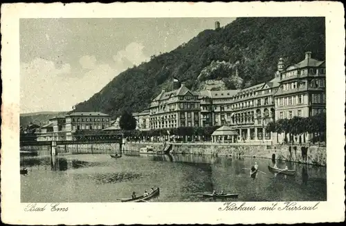 Ak Bad Ems an der Lahn, Kurhaus mit Kursaal