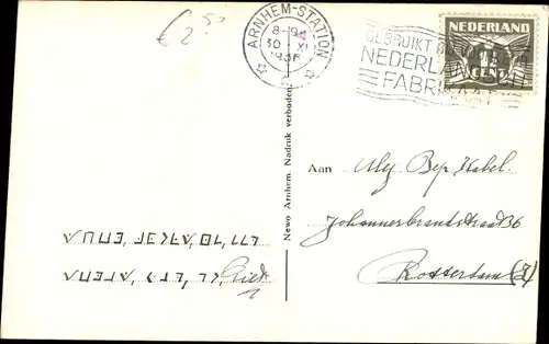 Ak Arnhem Gelderland Niederlande, Gemeindehaus