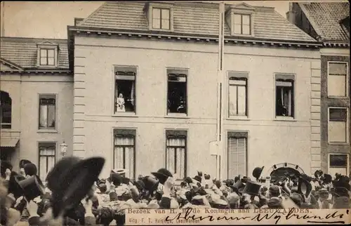 Ak Leeuwarden Friesland Niederlande, Bezoek van H. M. Koningin