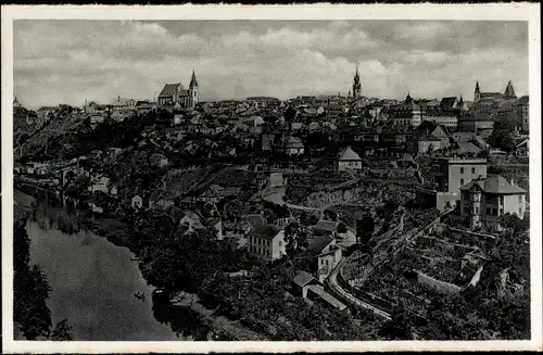 Ak Znojmo Znaim a. Thaya, Niederdonau, Südmähren, Gesamtansicht