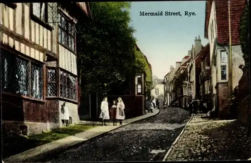 Ak Rye East Sussex England, Mermaid Street